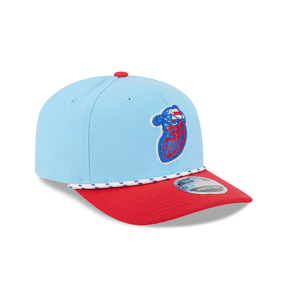 Modesto Nuts 2025 New Era Fourth of July 9Seventy Stretch Snap