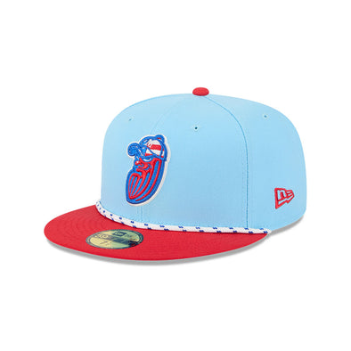 Modesto Nuts 2025 New Era Fourth of July 59FIFTY Fitted Cap